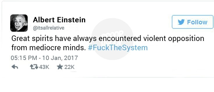 Einstein tweets